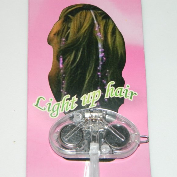 3 for/$25 Fiberoptic Multicolour Light Up LED Flash Braid Hair Clip On (Unit A1) - Picture 5 of 15